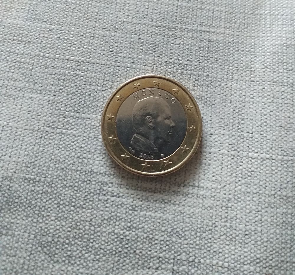 pi�ce 1 euro  Monaco 2018 6 Golbey (88)