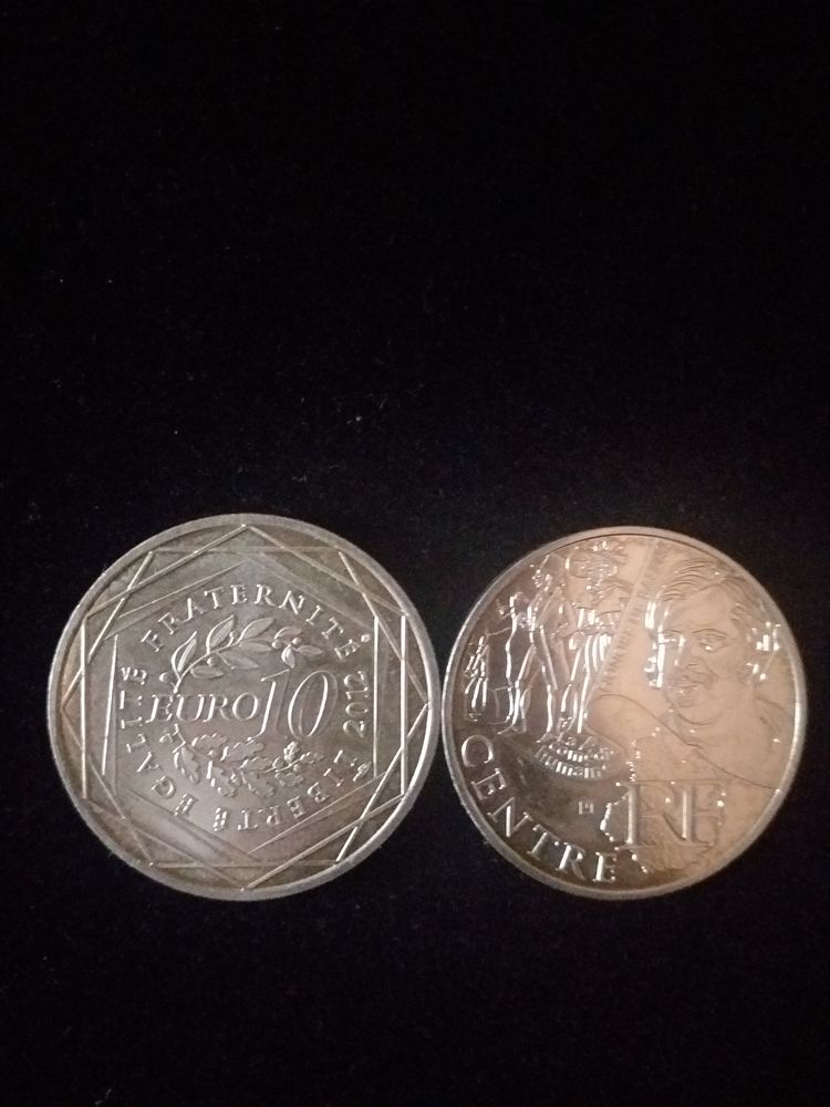 Pi�ce de 10 euros argent r�gions centre 2012 25 Tours (37)