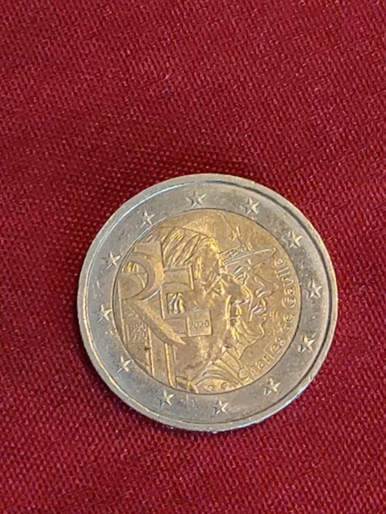 Pi�ce de 2 euros charles de gaulle 2 Avermes (03)