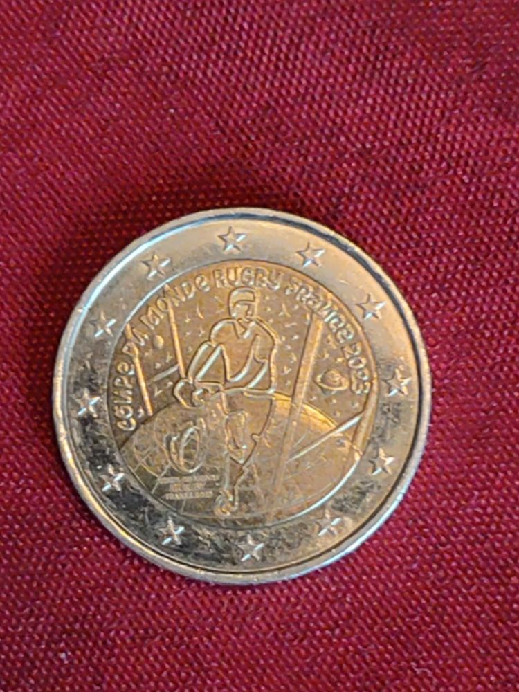 Pi�ce de 2 euros coupe du monde de rugby france 10 Avermes (03)