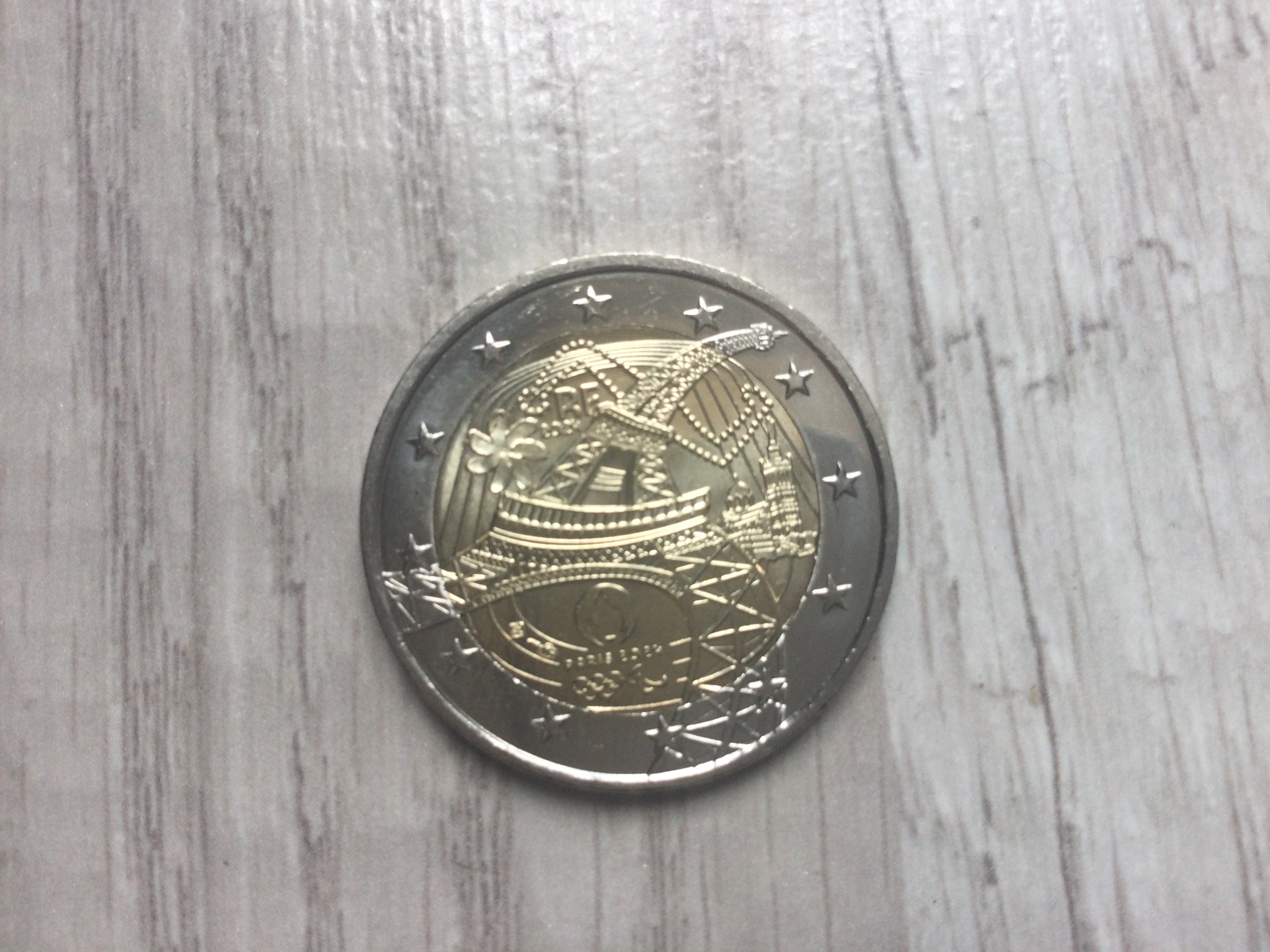 Pi�ce 2 euros Jeux Olympiques Paris 2024 - Edition limit�e 16 L�on (40)