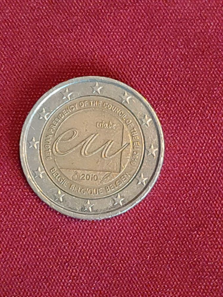 Pi�ce de 2 euros pi�ce comm�morative de Belgique 10 Avermes (03)