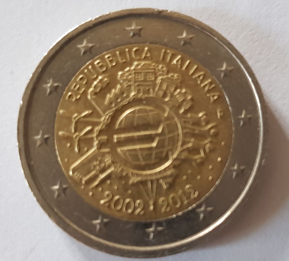 2 Euro Repubblica Italiana 2002 2012 Ucoin