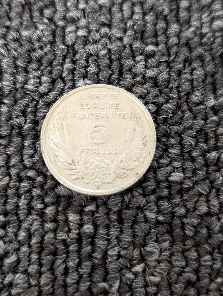 Pi�ce France - 1933 - 5 francs Bazor 10 Montauban-de-Bretagne (35)