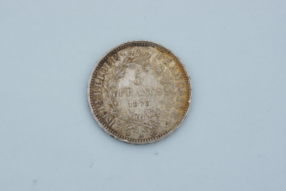 pi�ce de 5 francs 1875 80 Pithiviers-le-Vieil (45)