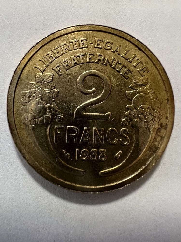 Pi�ce de 2 Francs de 1938 Morlon 10 Pierrelaye (95)
