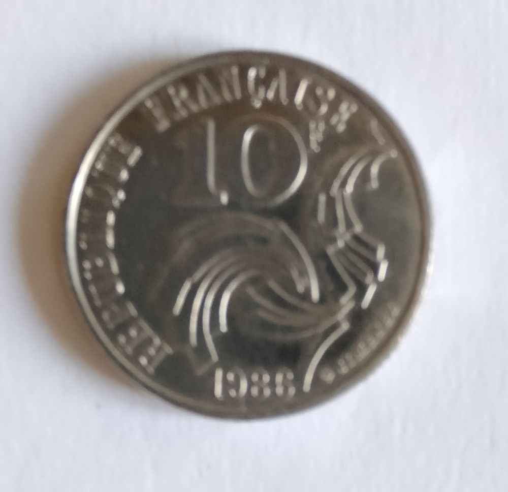 Pi�ce de 10 francs 1986. 25 Vierzon (18)