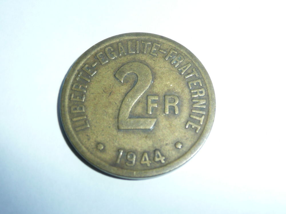 Pi�ce 2 francs FRANCE 1944 6 Bordeaux (33)