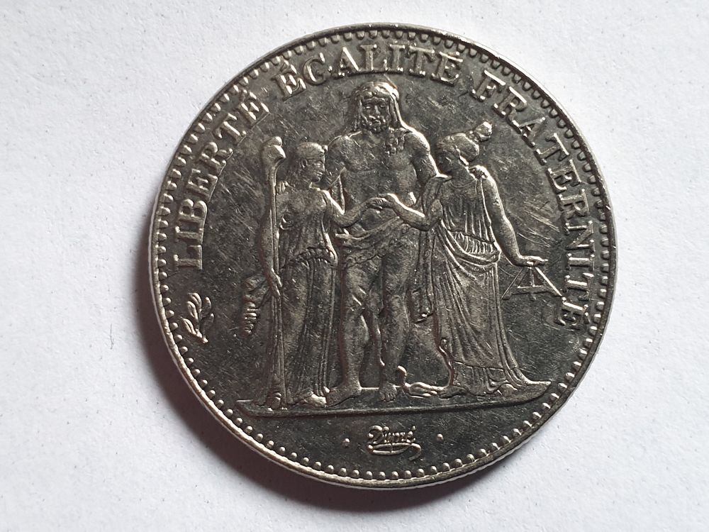 Pi�ce 5 francs Hercule de Dupr� 1996 9 Bordeaux (33)