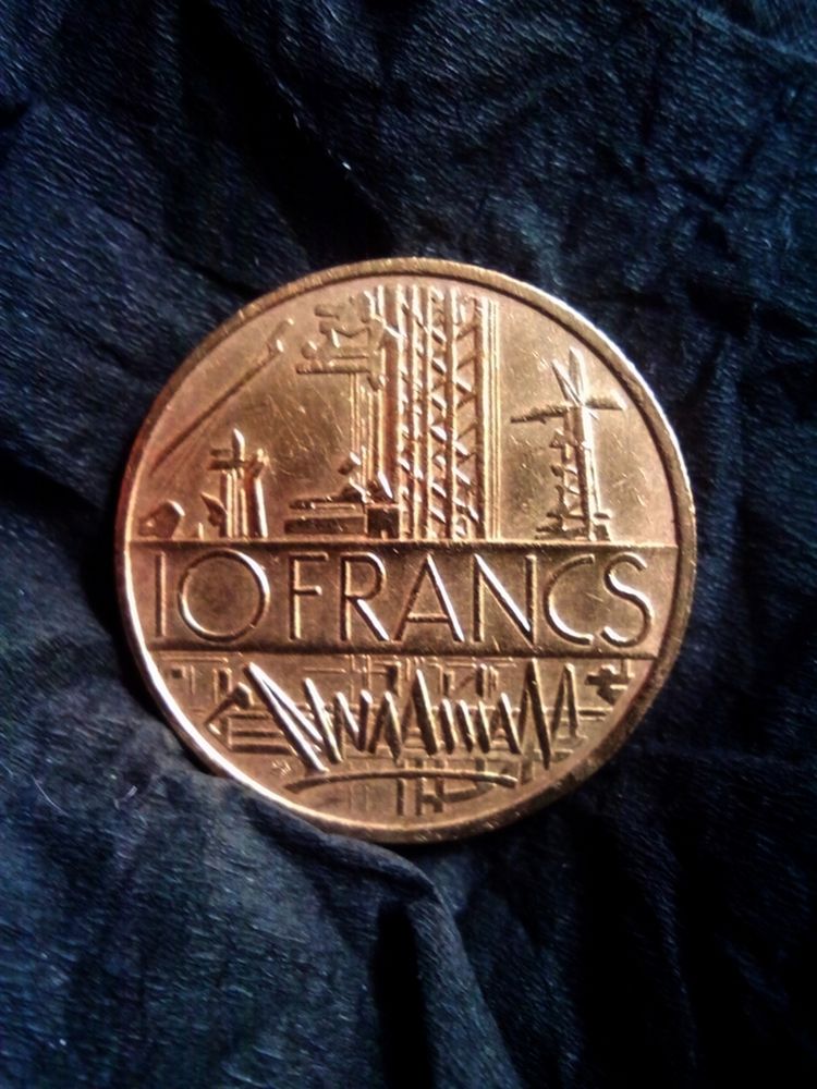 PI�CE DE 10 FRANCS MATHIEU 1980 180 Champlay (89)