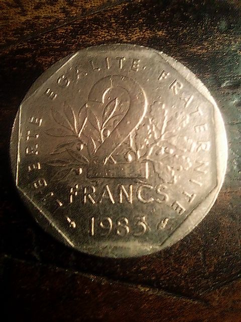 PI�CE DE 2 FRANCS SEMEUSE DE 1983 450 Champlay (89)