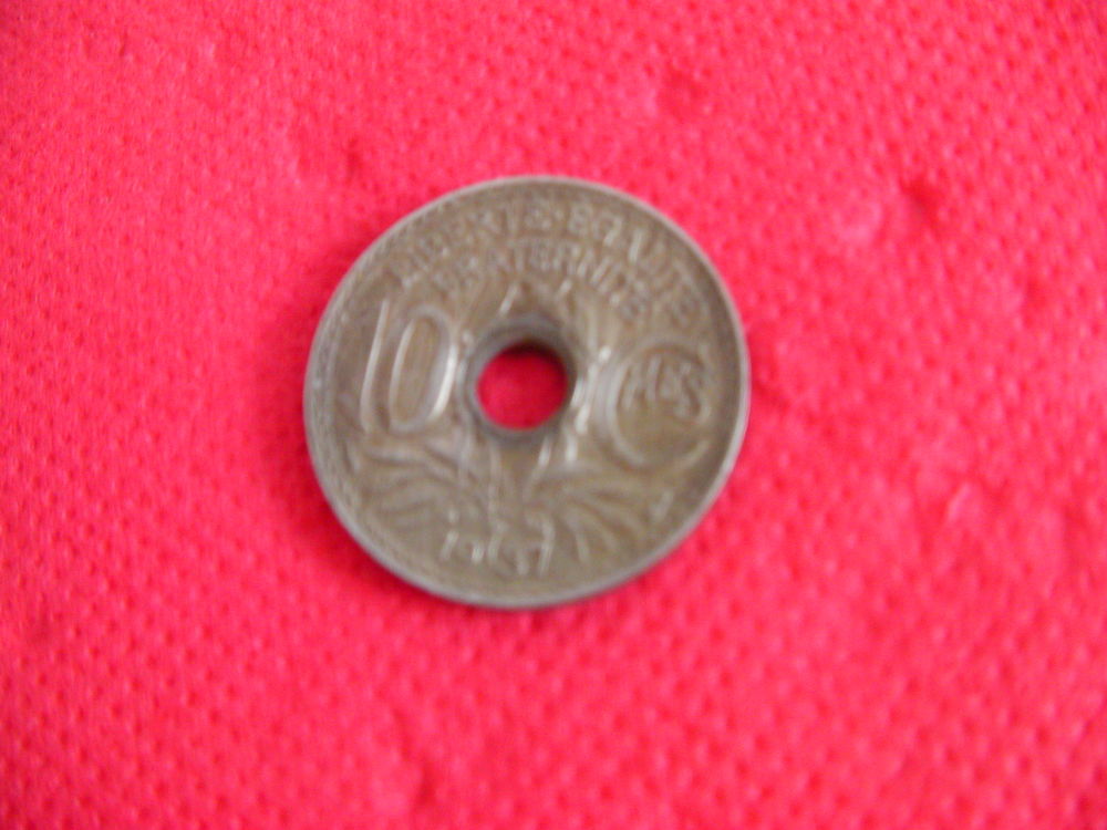 Pi�ce 10 cts de francs type LINDAUER - 1937 0 Saint-Etienne (42)