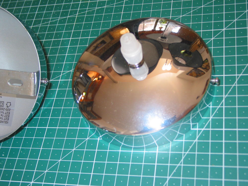 pi�ce de lampe 1 PAVILLON ROSACE SUPPORT DE LUSTRE CHROME DI 10 Marseille 13 (13)