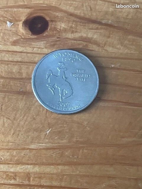 Pi�ce de monnaie - 1.4 Dollar Quarter Wyoming 2007 
2 Dijon (21)