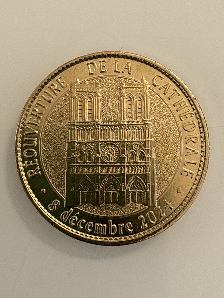 Pi�ce monnaie  R�ouverture de la Cath�drale Notre Dame 6 Bordeaux (33)