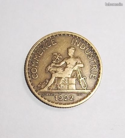 Pi�ce bon pour 1 Franc 1922 2 Colombier-Fontaine (25)