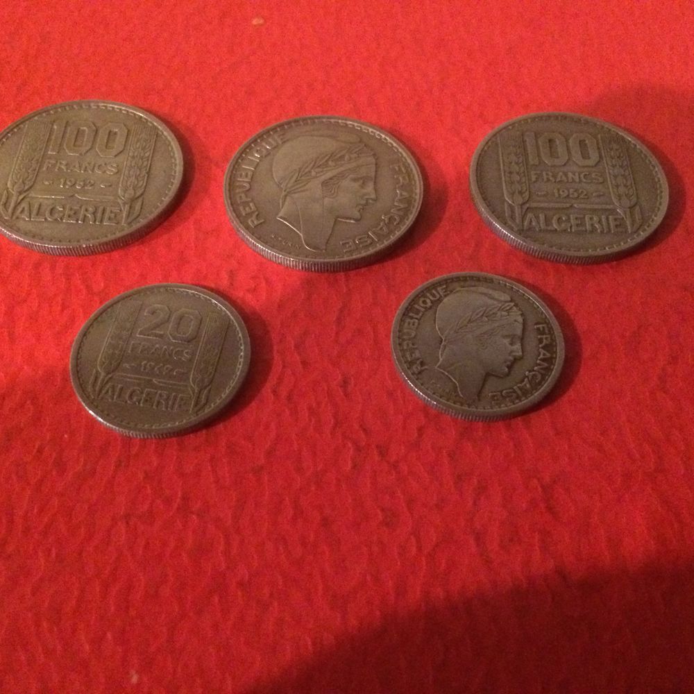 Lot 5 pieces 100 & 20F Alg�rie
20 Li�vin (62)