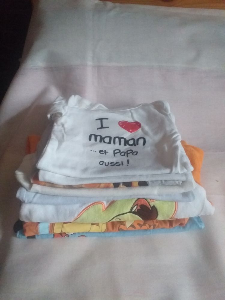Lot 8 pi�ces : 5 bodies + 1 pyjama Disney + 2 tee-shirts 2 Belleville (69)