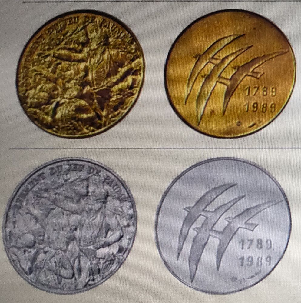 2 Pi�ces de collection Monnaie de Paris 
Argent, Bronze 0 La R�ole (33)