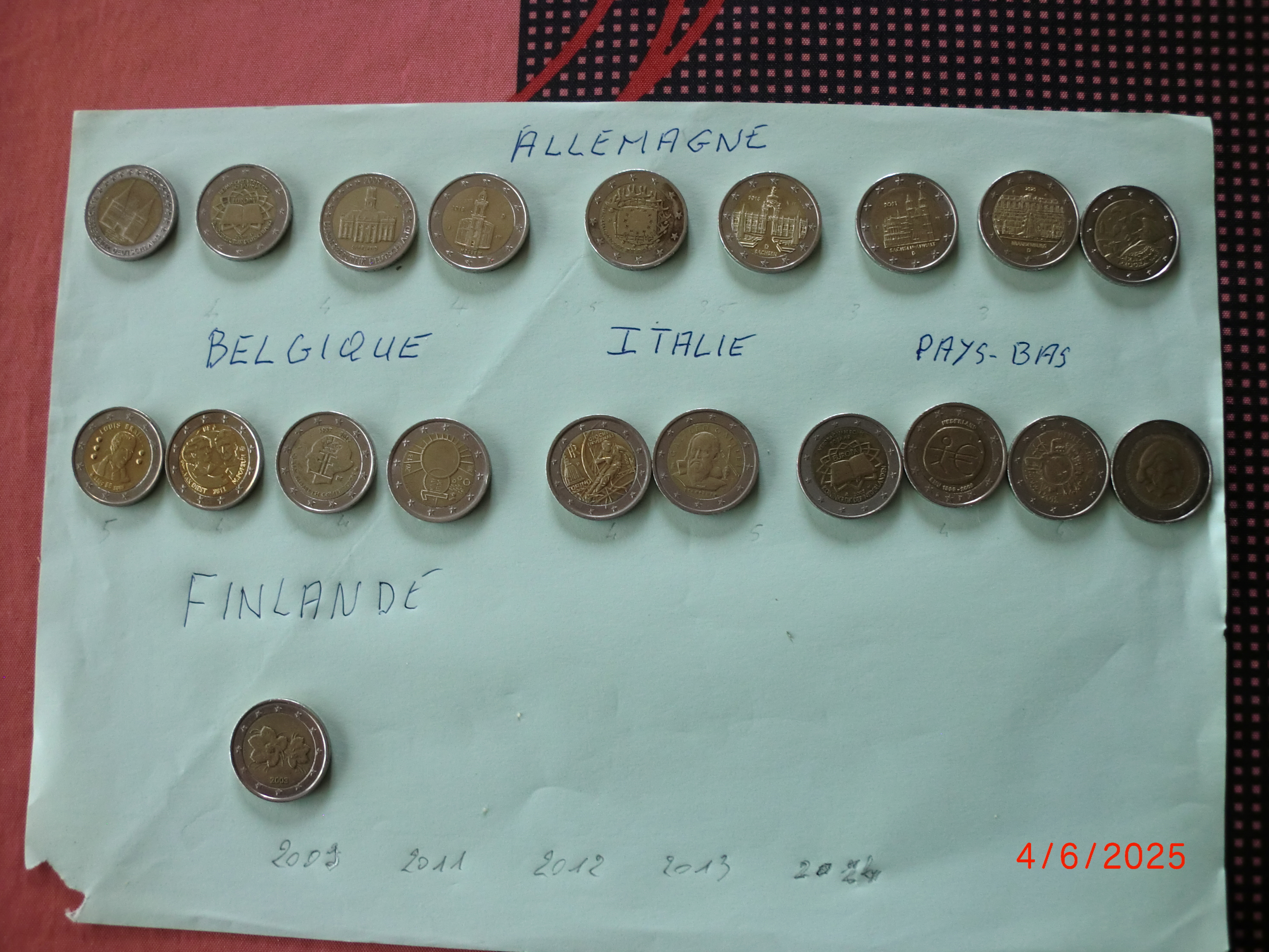 Pieces comm�morative de UE 1 Merville (59)