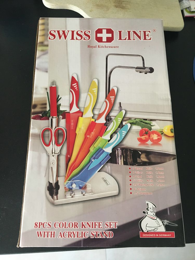 Set de 8 pi�ces couteaux c�ramiques neufs dont un couteau � 40 Le Pecq (78)