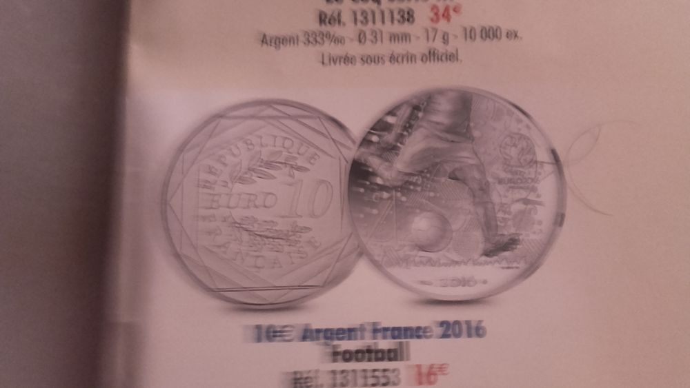 pièces 10 EUROS ARGENT 12 Saint-Raphaël (83)