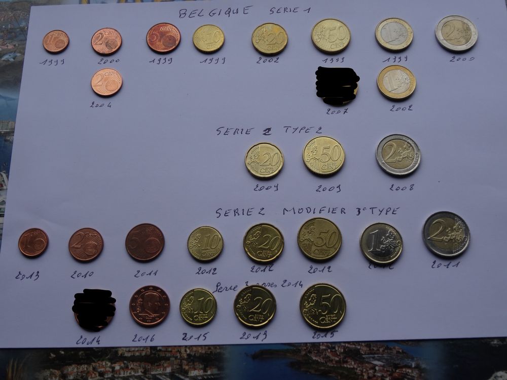 pièces en euros de Belgique 1 Merville (59)