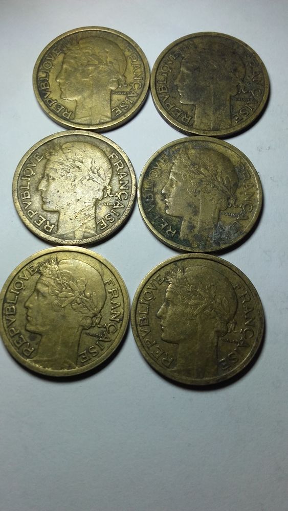 Lot de 12  pi�ces de 1 franc Morlon 0 Ancy-sur-Moselle (57)