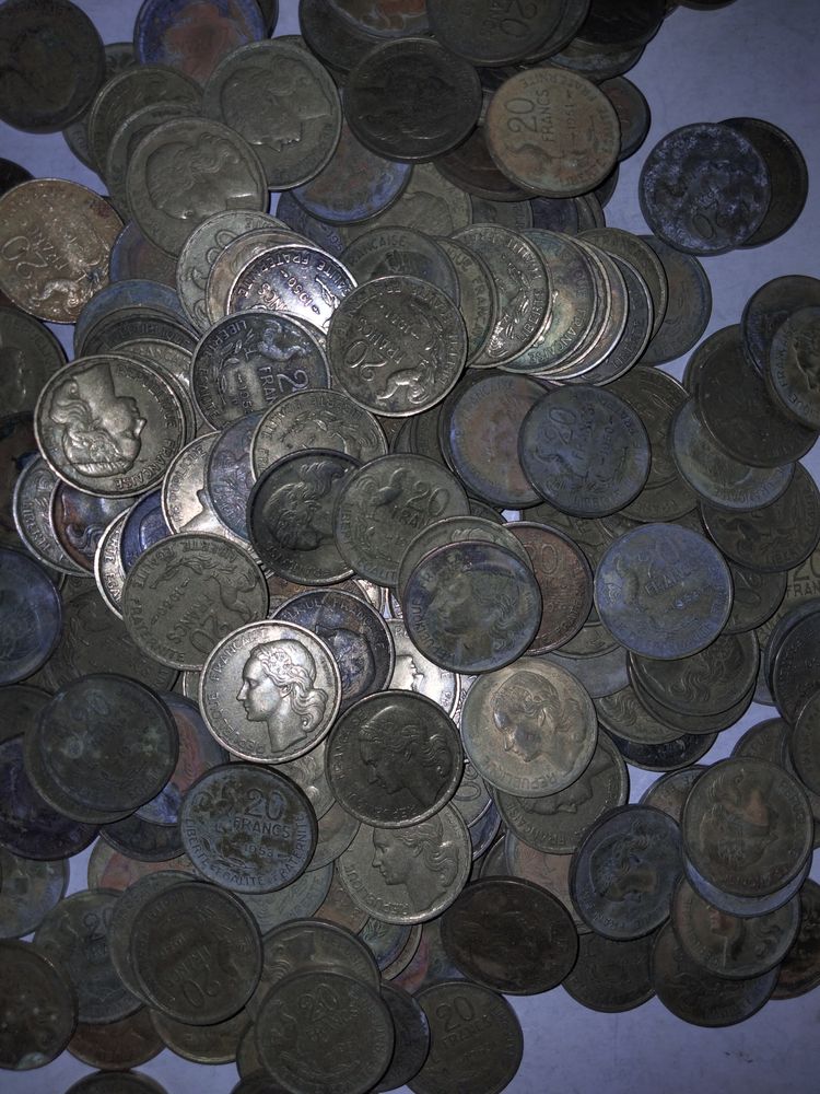 Lot de 100 pi�ces de 20 francs Guiraud 18 Cr�hange (57)