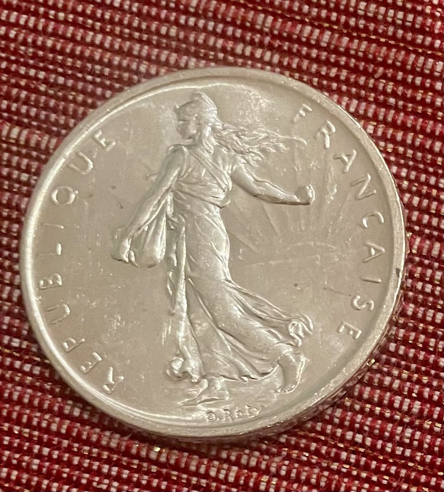 5 pi�ces de 5 francs ttbe argent ann�e 1960 0 Metz (57)