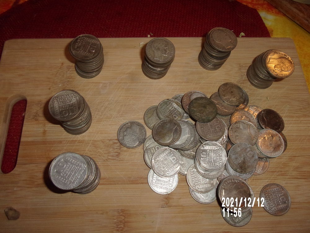 lot de 180 pi�ces de 10 francs Turin en argent, 1 kilo 800 0 Olonzac (34)