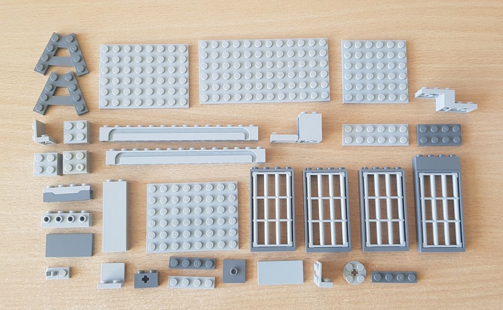 lot de 34 pi�ces lego grises gris 2 Carnon Plage (34)