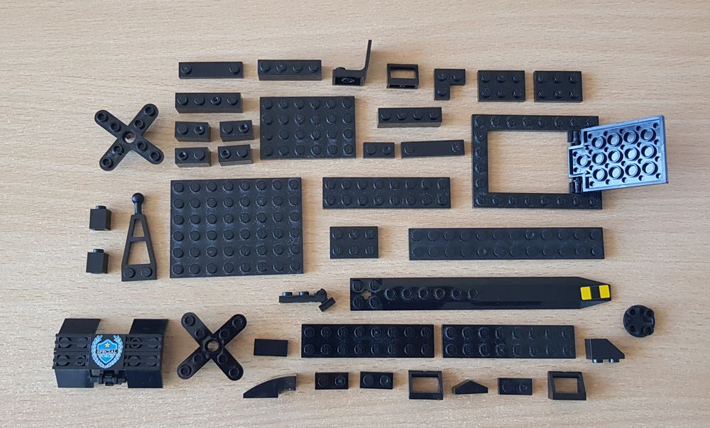 lot de 41 pi�ces lego noir batch black piece 2 Carnon Plage (34)