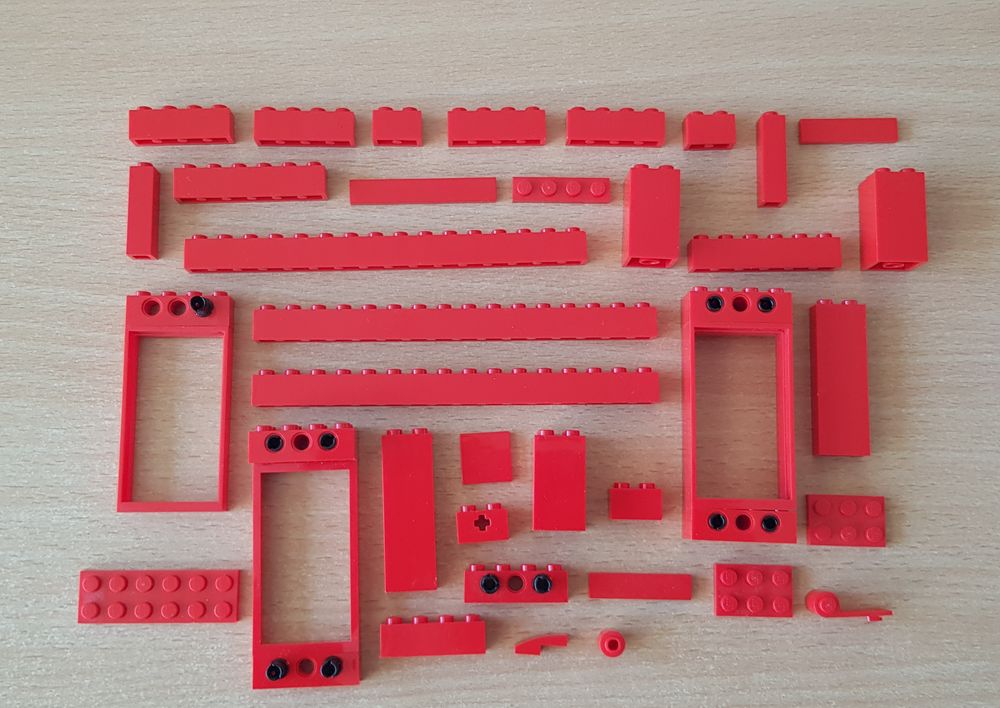 lot de 36 pi�ces lego rouge batch red piece 2 Carnon Plage (34)
