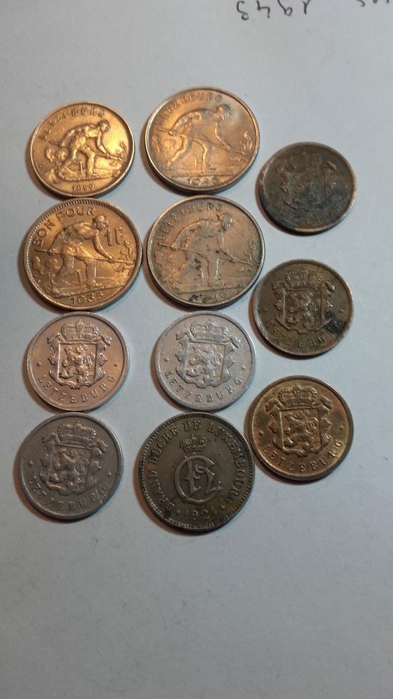 Lot de 11 pi�ces Luxembourgeoises . 0 Ancy-sur-Moselle (57)