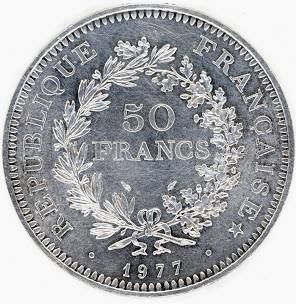Pi�ces de monnaie en argent 50 Menton (06)