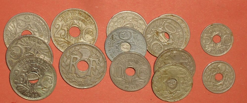 14 Pi�ces de monnaies Lindauer. 14 Montreuil (93)