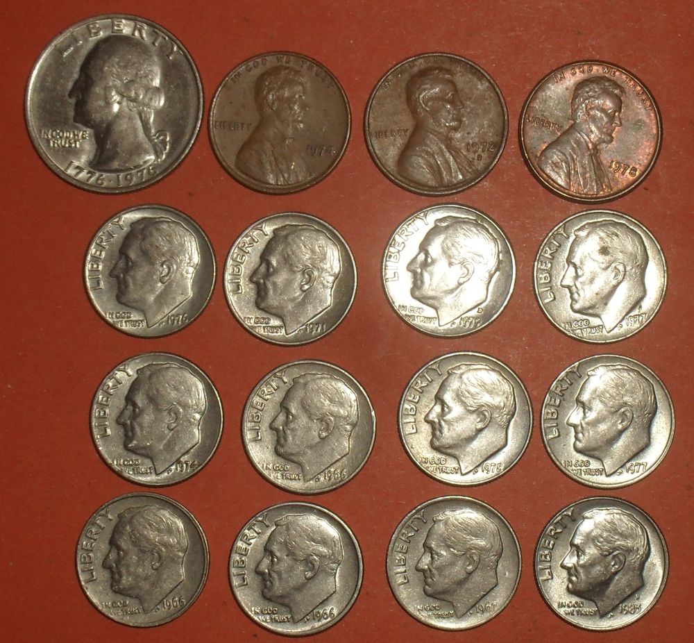 Lot de 16 Pi�ces de Monnaies USA. 20 Montreuil (93)