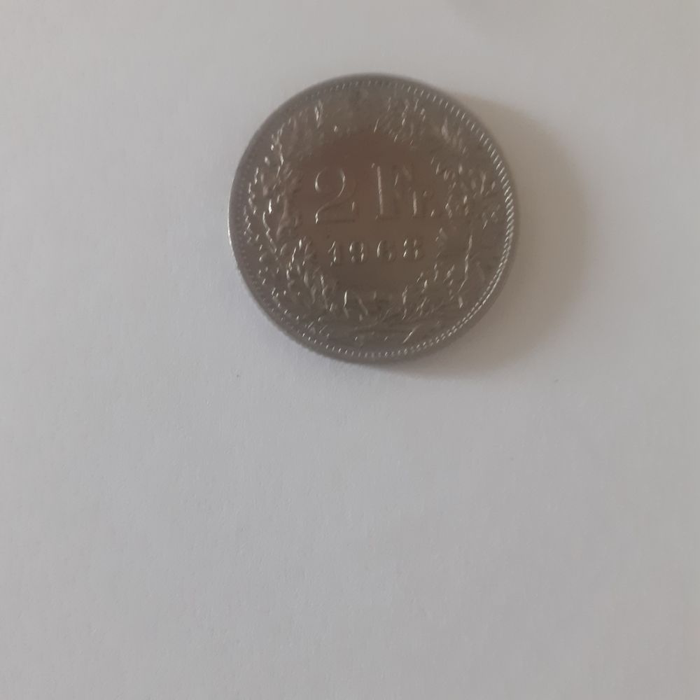 pi�ces suisse de 2 francs de 1968 10 Fleury-les-Aubrais (45)