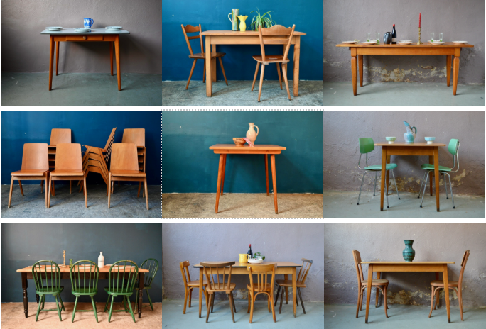 En lot ou � la pi�ces table anciennes pour restaurant caf� 350 Wintzenheim (68)