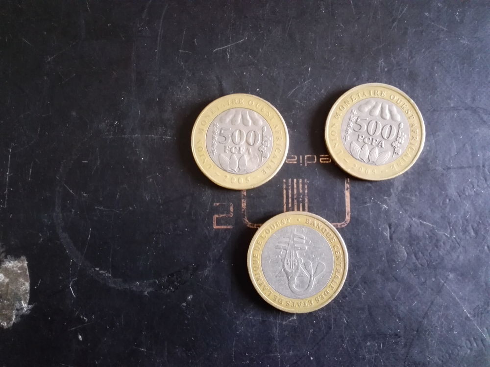 3 pi�ces UNION MONETAIRE  OUEST AFRICAIN 10 Le Havre (76)