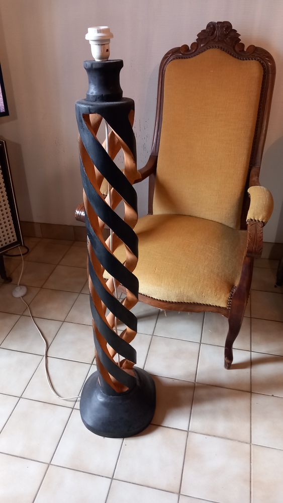 Pied de lampe en bois 30 Baug� (49)