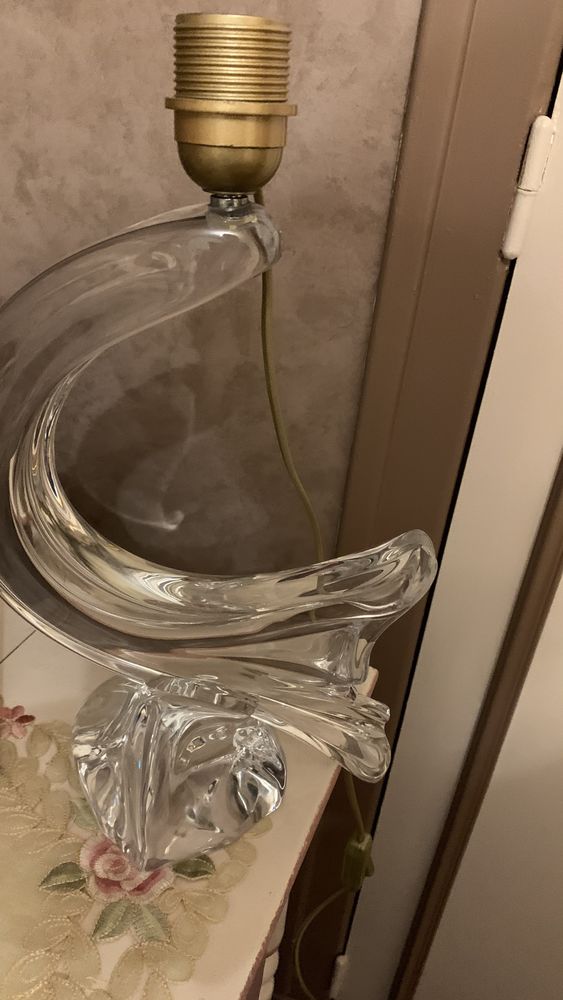 Lampe en cristal par César Baldaccini pour Daum, modèle Argos
