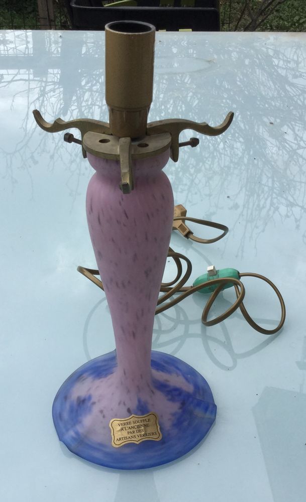 Pied de lampe en verre souffl� 65 Toulouse (31)