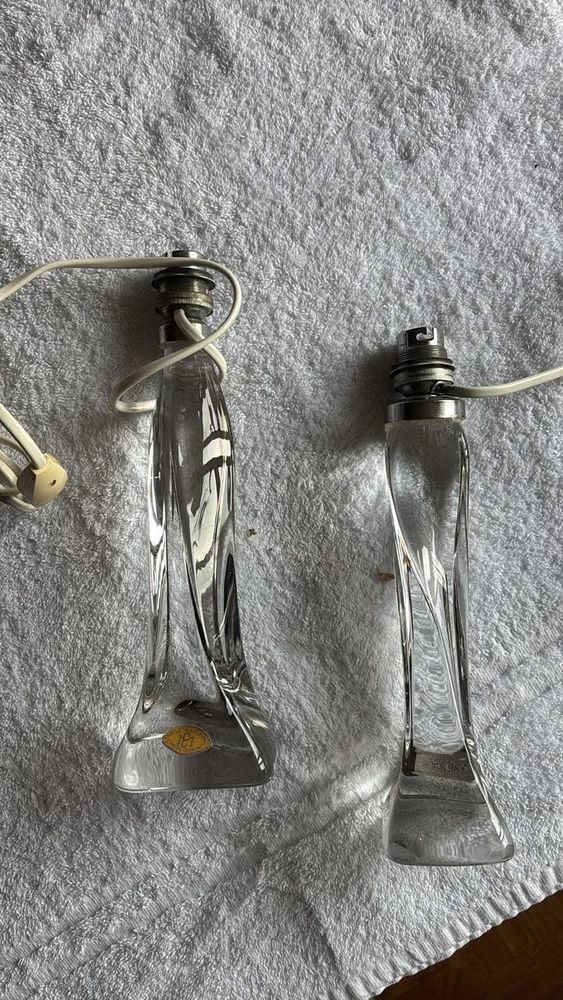 pieds cristal 20 cm  vintage 50 Chierry (02)