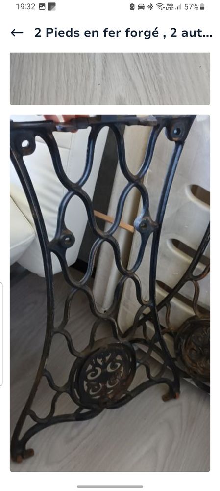 Pieds en fer forg�s 20 Saint-Junien (87)