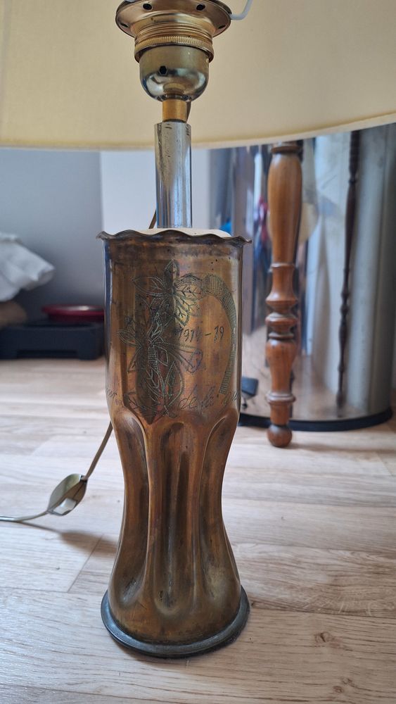2 pieds de lampe obus d'�poque 14-18 15 Piriac-sur-Mer (44)