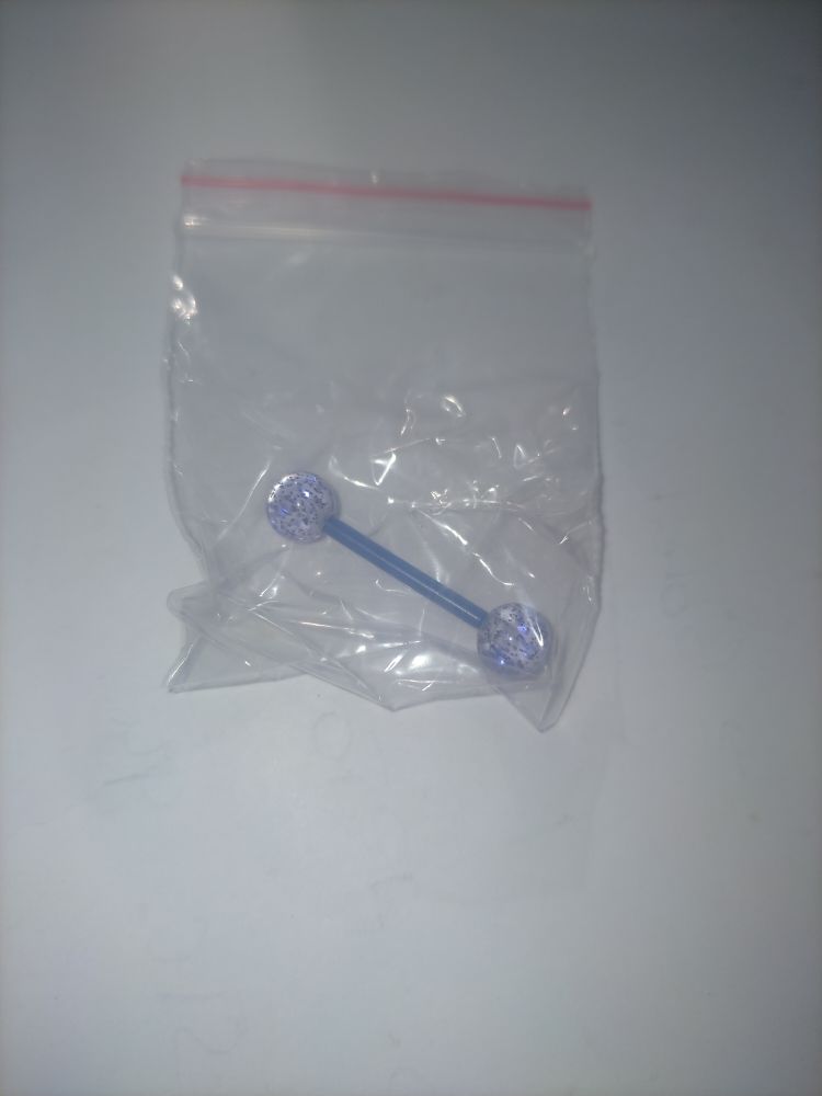 piercing langue bleu plastique neuf 1 Béthune (62)