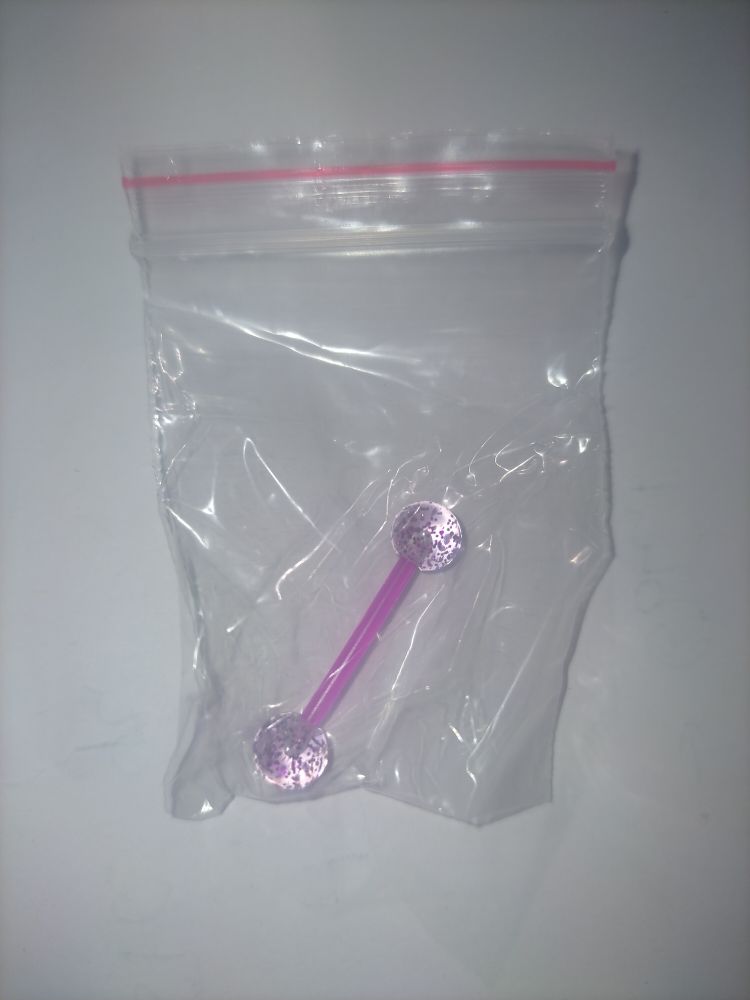 piercing langue violet plastique neuf 1 Béthune (62)
