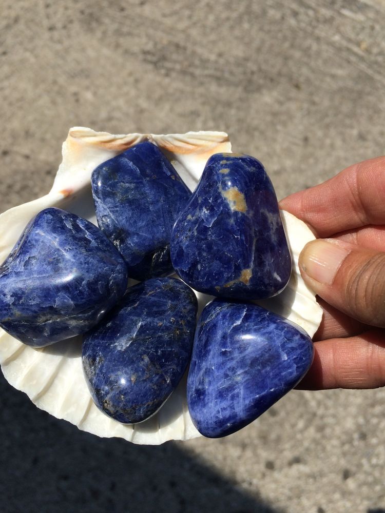 Pierre roul�e Sodalite 6 Argel�s-Gazost (65)